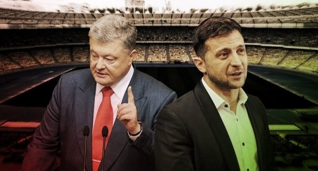 Неофициально и эпично: появился «трейлер» дебатов Порошенко и Зеленского на стадионе Фото № 0 Неофициально и эпично: появился «трейлер» дебатов Порошенко и Зеленского на стадионе Фото № 0
