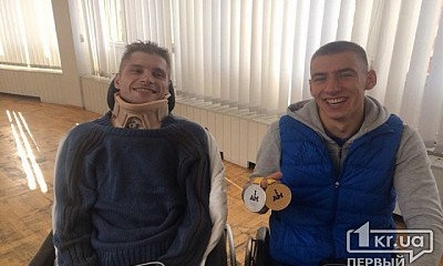 Участник «Ігор Нескорених» Роман Панченко встретился с Вячеславам Волком