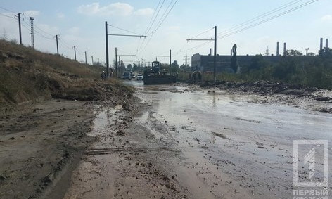 В Терновском районе Кривого Рога произошел оползень