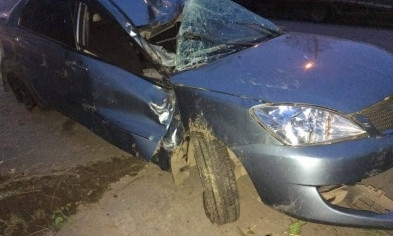 В Кривом Роге автомобиль вылетел в кювет и врезался в дерево