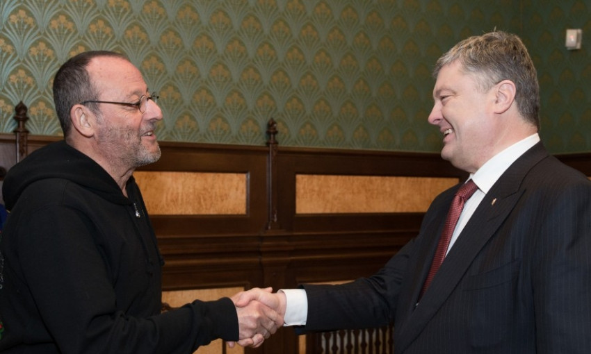 Жан Рено прийшов на зустріч з Порошенком: про що спілкувалися? (фото)