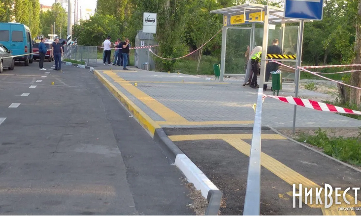 В Николаеве на остановке общественного транспорта перестрелка (ФОТО)