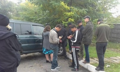 Члены "Правого сектора" провели ночь в полиции из-за приезда Натальи Королевской 