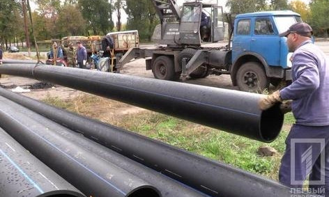 "Кривбасспромводоснабжение" меняет трубы для отвода шахтных вод
