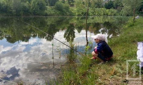 В Кривом Роге провели первые детские соревнования по рыбалке