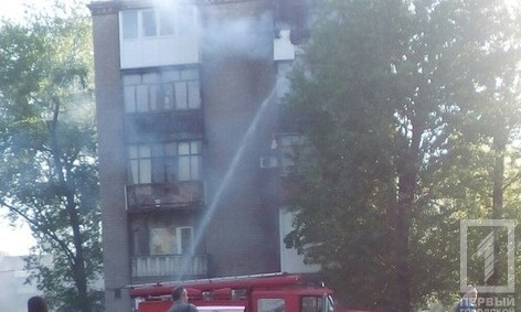 На ЮГОКе горела квартира пятиэтажки