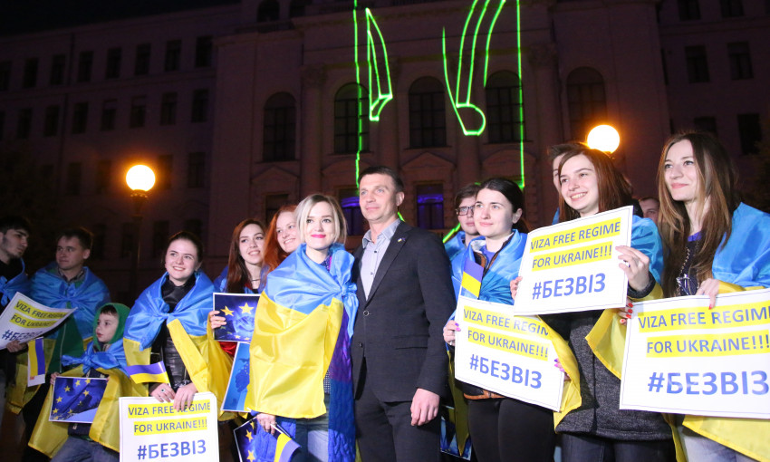 Радости нет придела! Как в Днепропетровской области отмечали безвиз