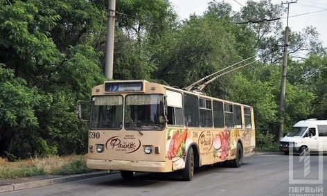 В Кривом Роге "пропал" троллейбусный маршрут