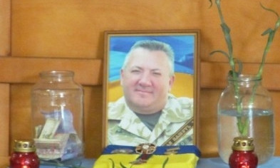 В Запорожской области установили мемориал погибшему замкомандира батальона "Кривбасс"