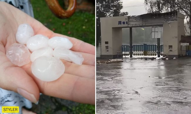 В городе Хмельницкой области пронесся ураган, разрушающий все вокруг (ВИДЕО)
