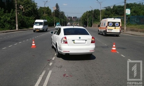 В Саксаганском районе Кривого Рога произошло ДТП с участием двух иномарок