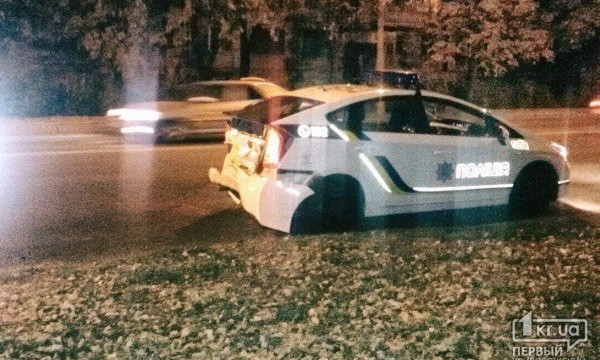 В Кривом Роге ДТП с патрульным автомобилем - пострадал инспектор