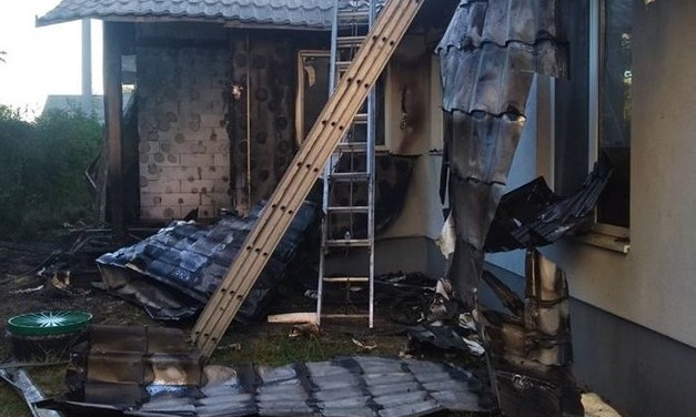 В доме главы организации "Центр противодействия коррупции" взрыв и пожар (ФОТО)