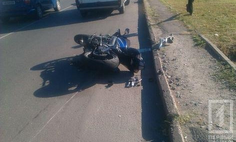 В Кривом Роге в результате ДТП пострадал мотоциклист