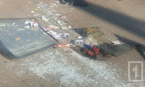 В Кривом Роге перевернулся легковой автомобиль, есть пострадавшие
