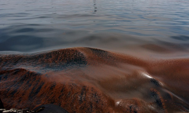 В Черном море образовалось огромное нефтяное пятно (ФОТО)