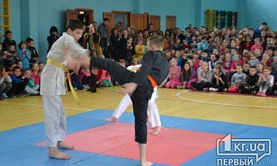 Криворожские каратисты провели показательные выступления