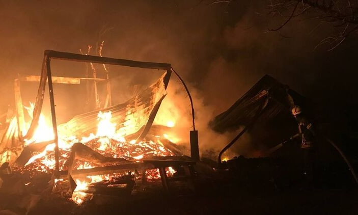 В Одессе пожар уничтожил 7 домов на базе отдыха (ФОТО) 