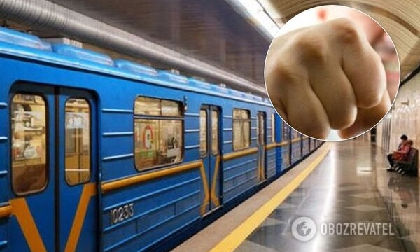 Устроили самосуд над вором в метро (ВИДЕО 18+)