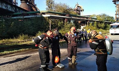 На "АрселорМиттал Кривой Рог" провели учебную тревогу