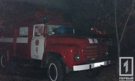 В Кривом Роге во дворах сгорел Lexus