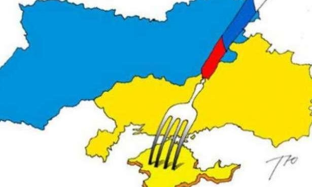 В сети появилась карта Украины без Крыма