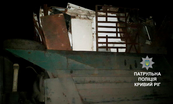 В Кривом Роге задержали грузовик, перевозивший металлолом с нарушением