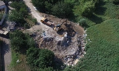В Кривом Роге началось спасение балки Кандыбина