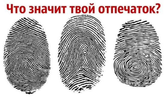 Тест на индивидуальность. Узнай что говорят о тебе отпечатки пальцев