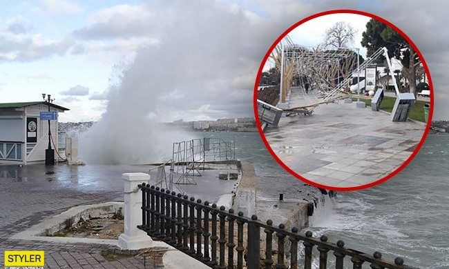 В Крыму бушевал мощнейший ураган (ФОТО, ВИДЕО)