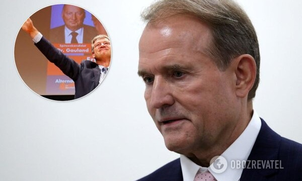 Виктор Медведчук в Германии выступил перед сторонниками Путина