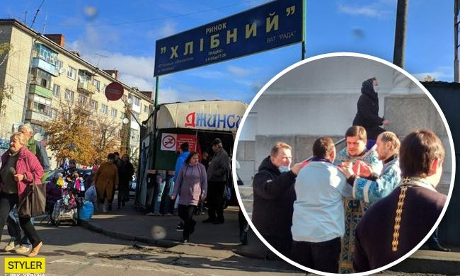 Причащаются у церкви и создают огромные очереди на рынке: как в Житомире нарушают карантин (ФОТО, ВИДЕО)