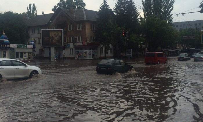 Криворожские ливневки не справляются с дождями