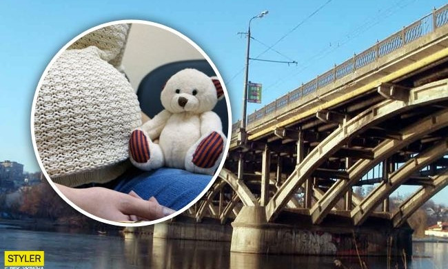 В Виннице беременной женщине не дали спрыгнуть с моста (ВИДЕО)