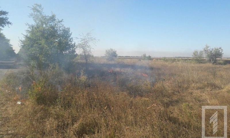 В Кривом Роге полицейские тушат пожары