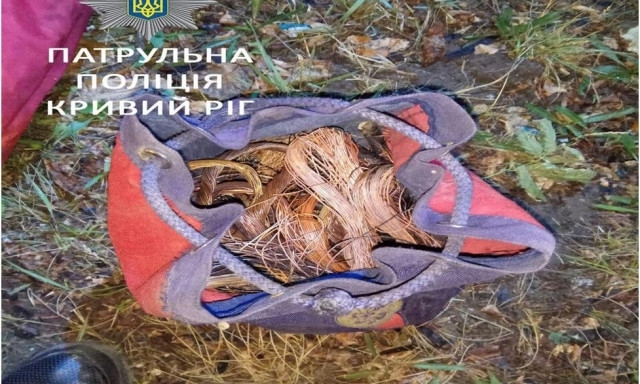 Правоохранители Кривого Рога задержали пару, которая воровала кабельную продукцию
