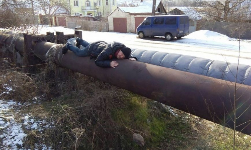 Житель Кривого Рога нашел в городе "тепленькое" местечко