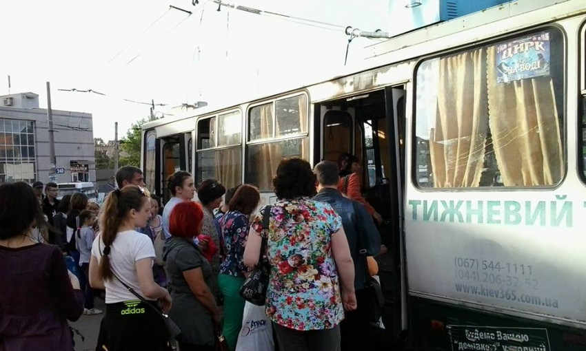 В час пик в Кривом Роге не "ходили" троллейбусы
