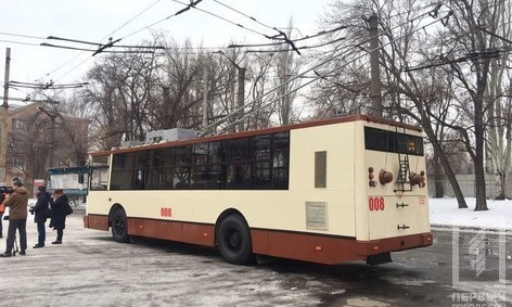 В Кривом Роге вышел на маршрут второй гибридный троллейбус