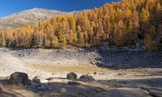В Италии исчезло знаменитое горное Голубое озеро