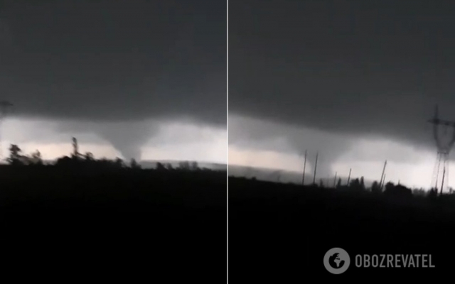 В Донецкой области зафиксировали сильный торнадо (ФОТО, ВИДЕО) Фото № 1 В Донецкой области зафиксировали сильный торнадо (ФОТО, ВИДЕО) Фото № 1