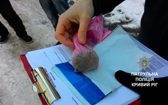 В Кривом Роге задержали мужчину с пакетом В Кривом Роге задержали мужчину с пакетом