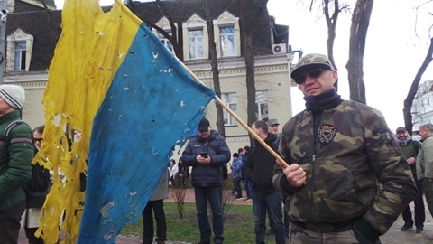 В Киеве украинцы вышли на В Киеве украинцы вышли на